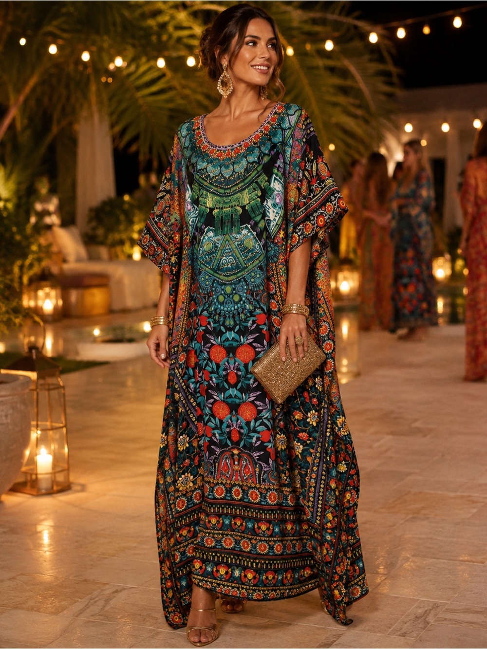 OS Shore Drive Colorful Boho Kaftan